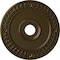 Ekena Millwork Wreath Ceiling Medallion (Fits Canopies up to 6"), Hand-Painted Brass, 21 1/8"OD x 3 5/8"ID x 7/8"P CM21WRBRS - alternate 1